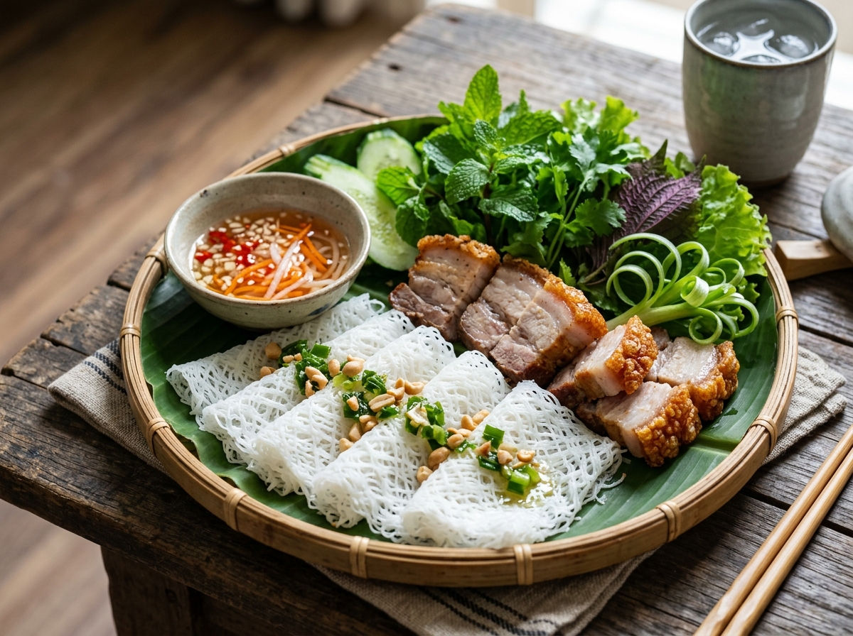 Bánh hỏi mặt võng Phong Điền